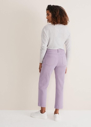 Phase Eight Ramona Straight Leg Trousers Purple Canada | YRKTSF-809